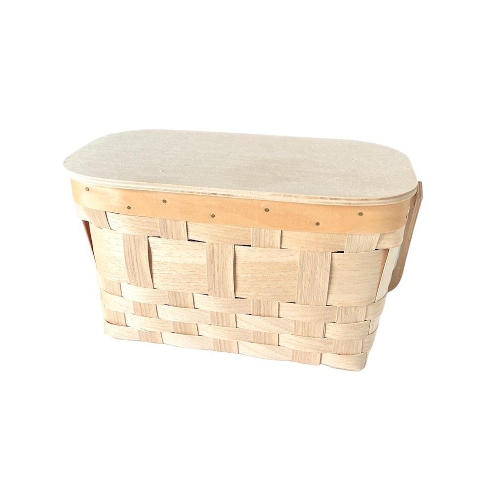 Pesky Bear Woven Basket With Handle